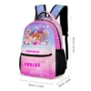 Personalized pink backpack for girls Roblox Girl customizable backpacks Cool Kiddo 24