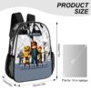 Personalized ROBLOX Avatars – Transparent Bag – Clear Backpack – 17-inch 2024 New Cool Kiddo 30