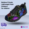 Personalized Rainbow Friends Inspired Kids/Youth Lightweight Mesh Sneakers Cool Kiddo 26