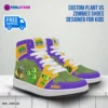 Personalized Plants vs Zombies Characters High-Top Leather Sneakers – Jordans Style Shoes Cool Kiddo 26