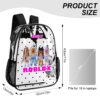 Roblox Girl – Clear Backpack – Transparent Book Bag 17-inch 2024 New Cool Kiddo 30