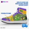 Personalized Plants vs Zombies Characters High-Top Leather Sneakers – Jordans Style Shoes Cool Kiddo 28