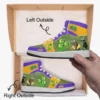 Personalized Plants vs Zombies Characters High-Top Leather Sneakers – Jordans Style Shoes Cool Kiddo 36