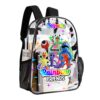 Personalized Blue Rainbow Friends – Transparent Bag – Clear Backpack – 17-inch 2024 New Cool Kiddo 36
