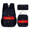 Pac Man Backpack, Lunch Bag and Pencil Poach. Three-piece set combination Cool Kiddo