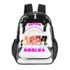 Roblox Girl Transparent Bag 17-inch 2024 New Cool Kiddo 24