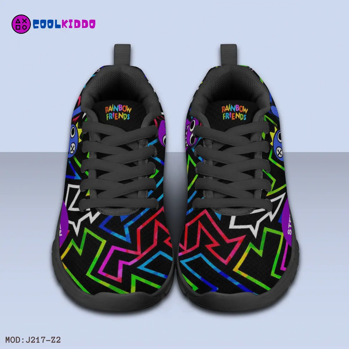 Personalized Rainbow Friends Inspired Kids/Youth Lightweight Mesh Sneakers Cool Kiddo 22