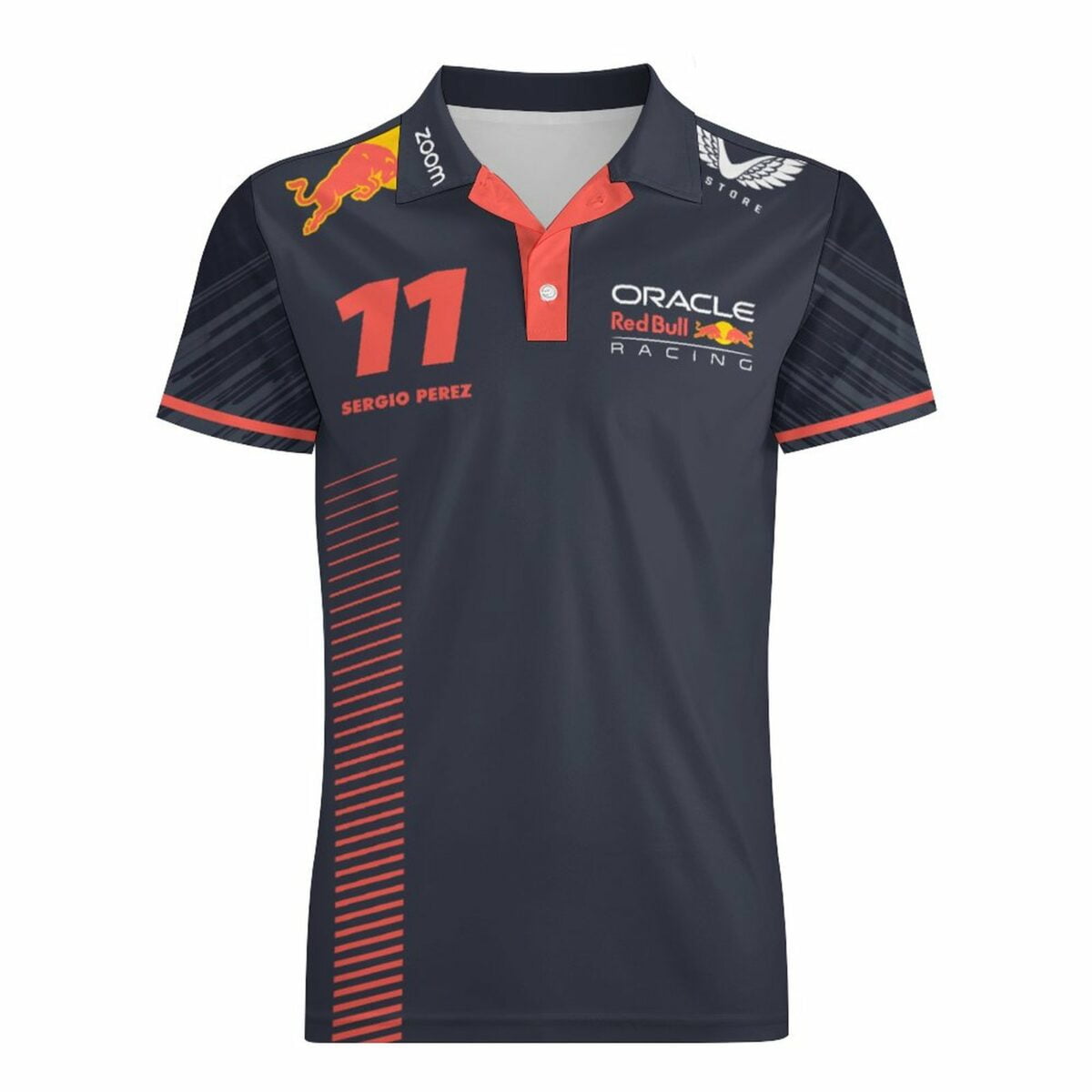 Sergio Perez Red Bull Racing POLO for Kids J62T (All-Over Printing) Cool Kiddo 20