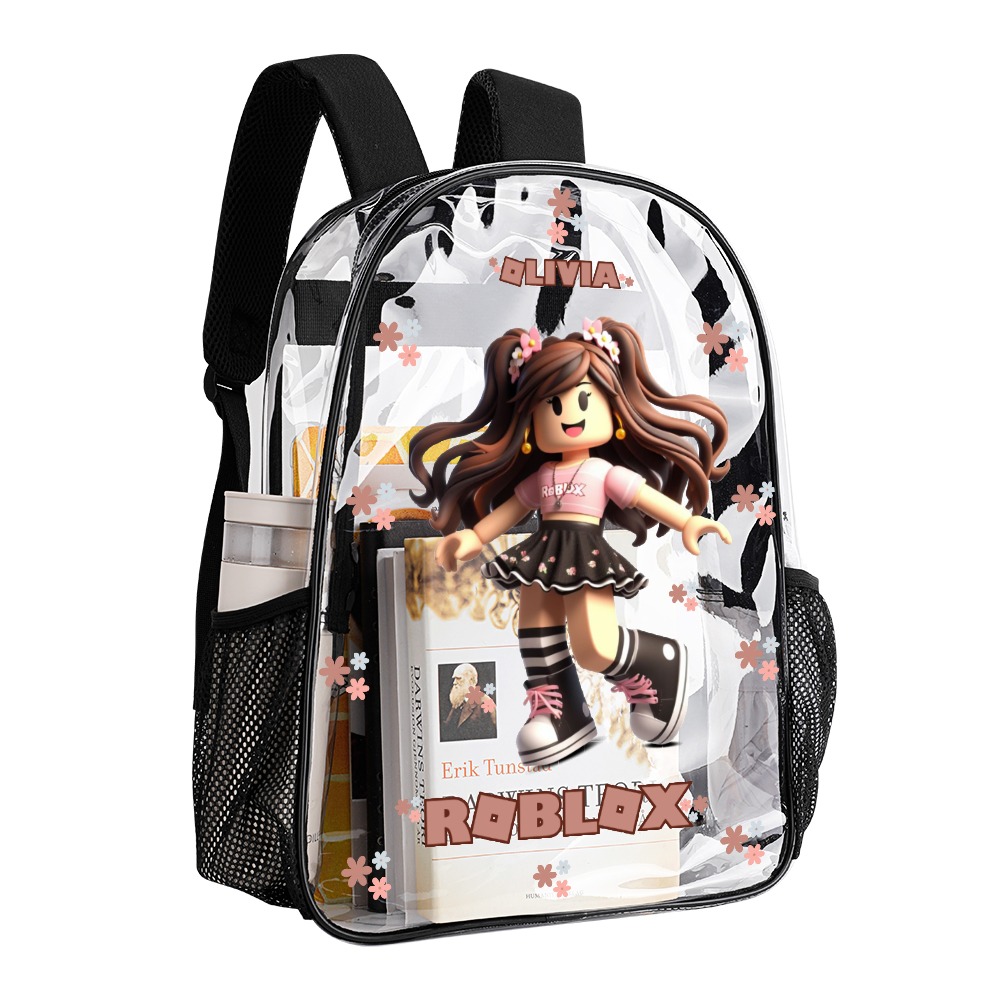 ROBLOX GIRL – Transparent Bag 17 inch 2024 New Cool Kiddo 22
