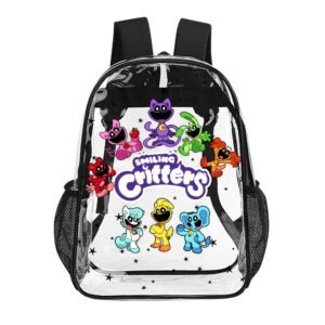Smiling Critters (Poppy Playtime) – Transparent Bag Clear Backpack 17-inch 2024 New Cool Kiddo