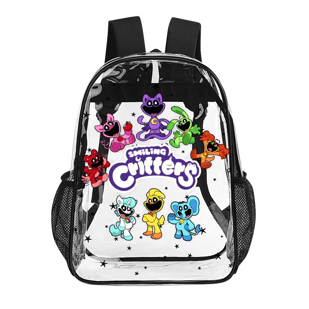 Smiling Critters (Poppy Playtime) – Transparent Bag Clear Backpack 17-inch 2024 New Cool Kiddo 10