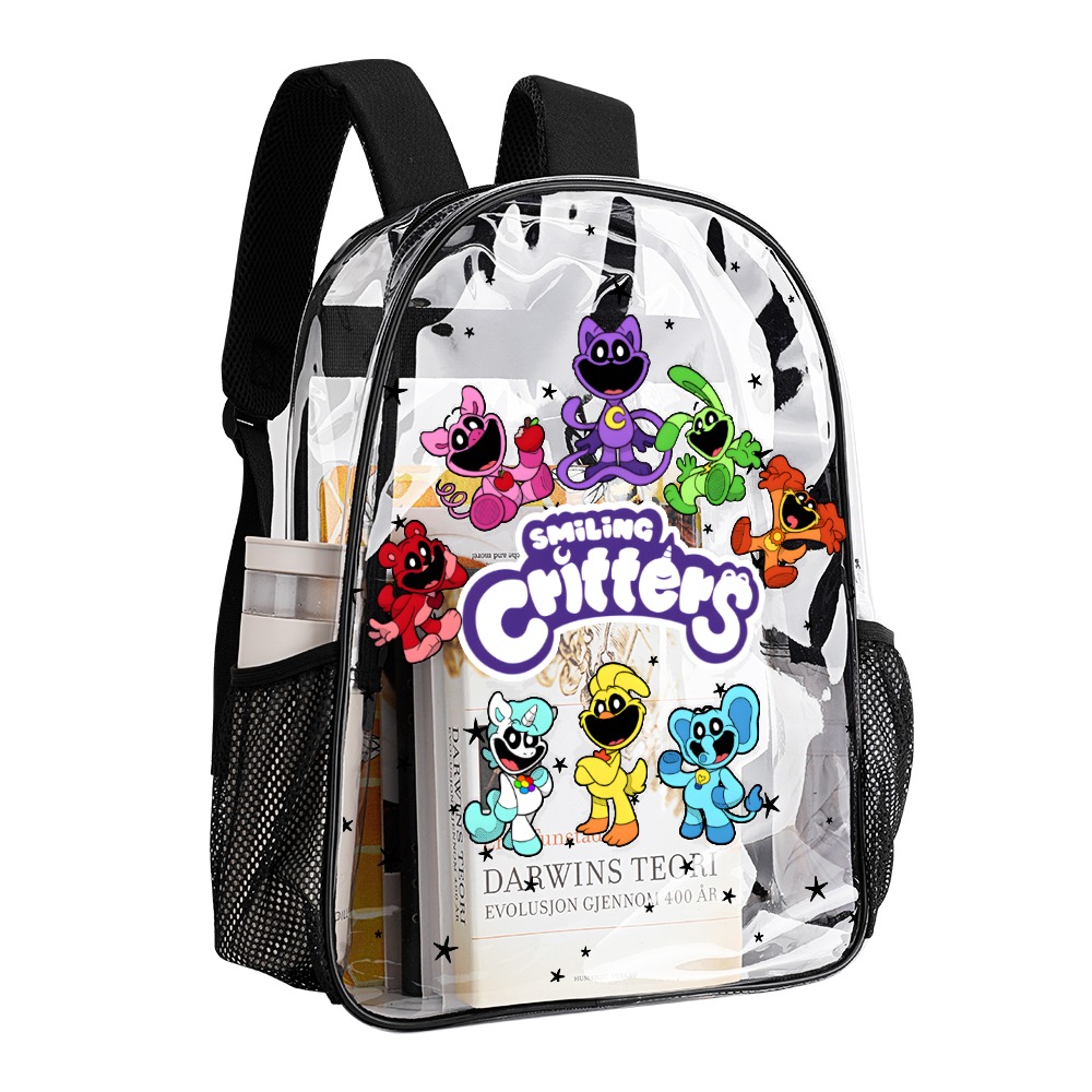 Smiling Critters (Poppy Playtime) – Transparent Bag Clear Backpack 17-inch 2024 New Cool Kiddo 22