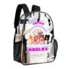 Roblox Girl Transparent Bag 17-inch 2024 New Cool Kiddo 36