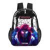 Spiderman Miles Morales Transparent 17-Inch Backpack for Kids & Youth 🎒🕸️ Cool Kiddo