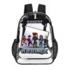 Personalized Name ROBLOX – Transparent Bag – Clear Backpack – 17-inch 2024 New Cool Kiddo 24
