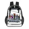 Personalized Name ROBLOX – Transparent Bag – Clear Backpack – 17-inch 2024 New Cool Kiddo 24