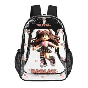 ROBLOX GIRL – Transparent Bag 17 inch 2024 New Cool Kiddo