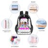 Roblox Girl – Clear Backpack – Transparent Book Bag 17-inch 2024 New Cool Kiddo 26