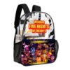 Personalized FIVE NIGHTS AT FREDDY’S – Transparent Bag – Clear Backpack 17-inch 2024 New Cool Kiddo 36