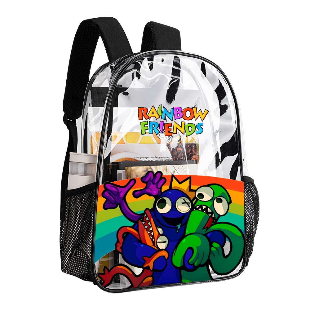 Rainbow Friends Transparent Backpack 17-inch 2024 New Cool Kiddo 22