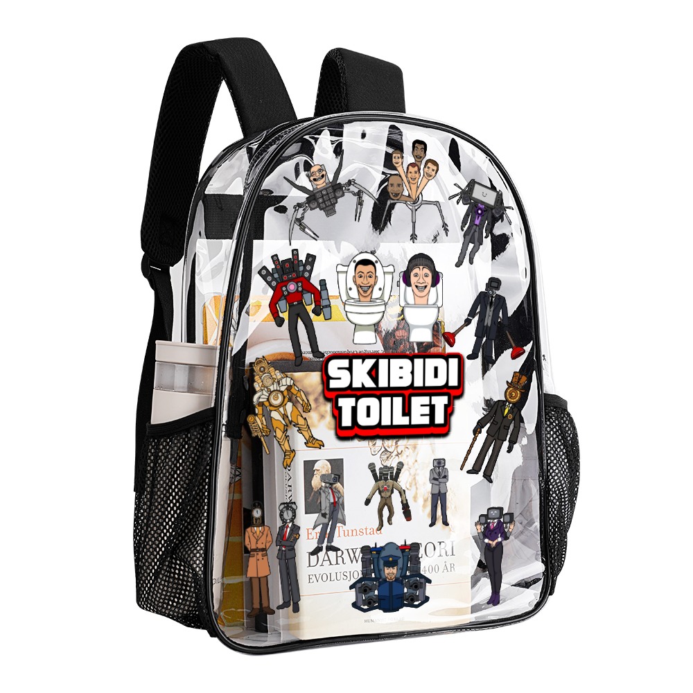 Skibidi Toilet – Transparent Bag 17 inch 2024 New Cool Kiddo 22
