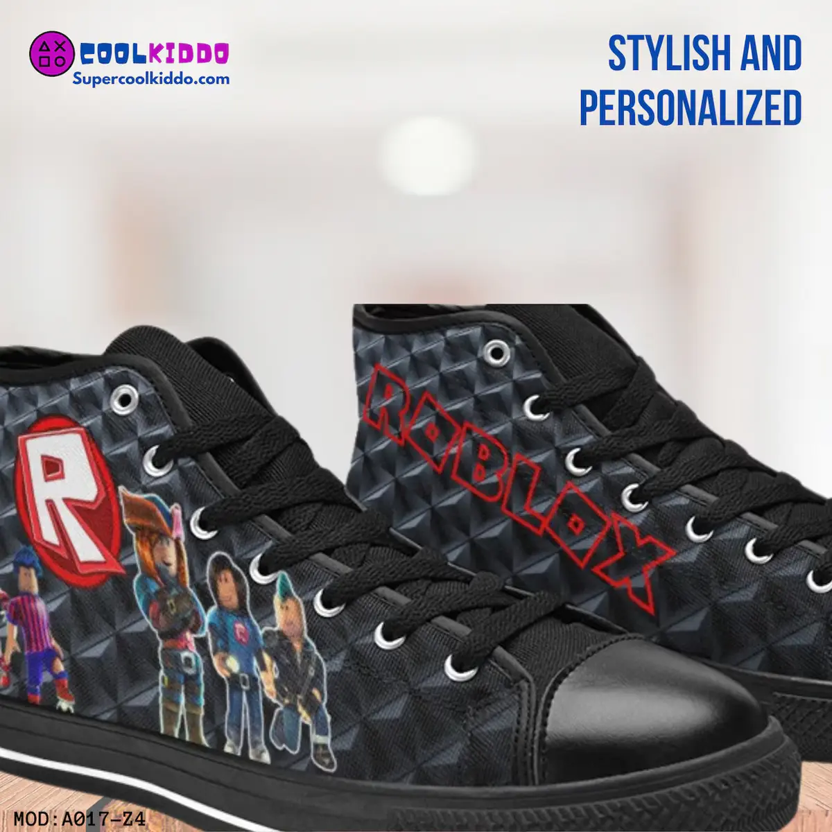 ROBLOX Video Game Inspired High Top Shoes for Kids/Youth Cool Kiddo 20