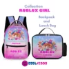 Personalized pink backpack for girls Roblox Cool Kiddo 24