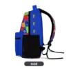 Blue Rainbow Friends backpack from BLUE grid characters faces background Cool Kiddo 28