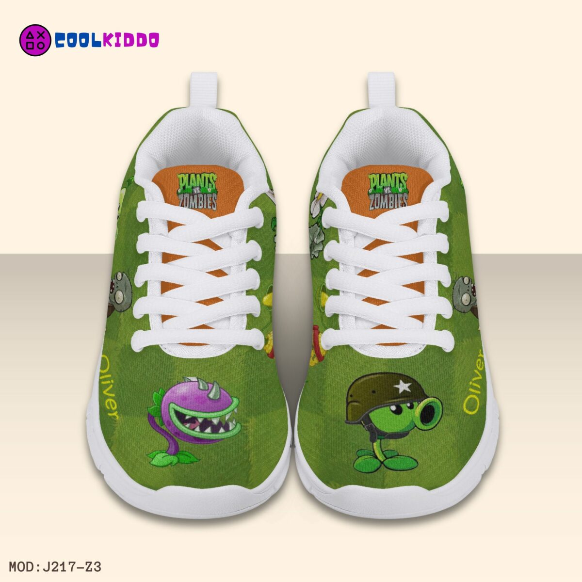 Personalized Plants vs Zombies Inspired Kids’ Lightweight Mesh Sneakers Cool Kiddo 20