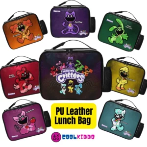 Smiling Critters Poppy Playtime leather lunch box with your favorite character Cool Kiddo
