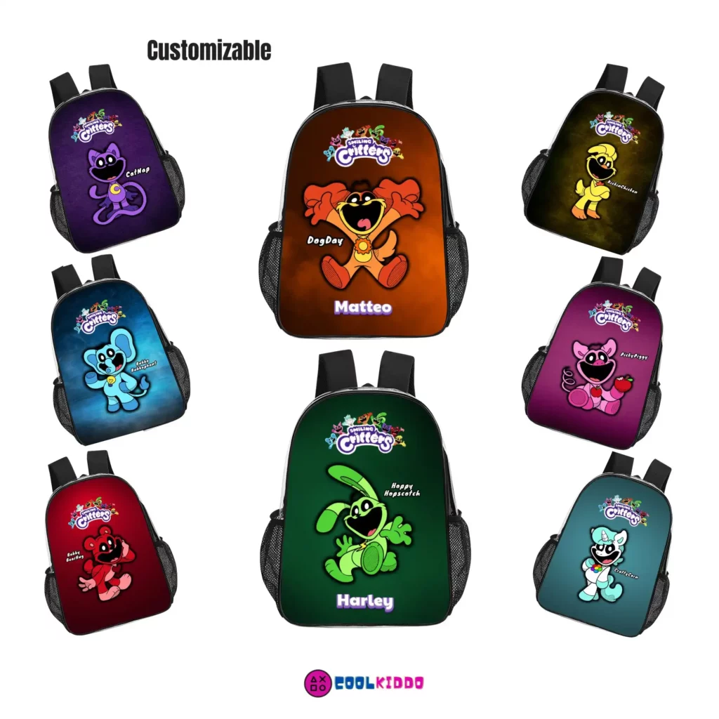 Transparent Backpack with your favorite Smiling Critter from Poppy Playtime character Cool Kiddo Transparent Backpack with your favorite Smiling Critter from Poppy Playtime character