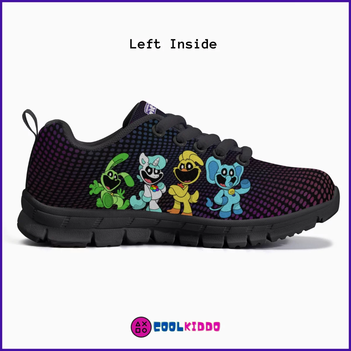 Personalized Smiling Critters Poppy Playtime Inspired Kids’/Youth Lightweight Mesh Sneakers Cool Kiddo 14