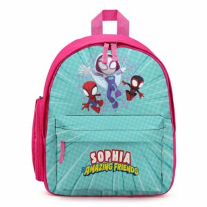 Spidey and his Amazing Friends Children’s Pink School Bag – Personalized Toddler’s Backpack Cool Kiddo 10