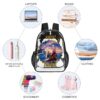 Personalized Tangled Princess Transparent Bag 17 inch 2024 New Clear Backpack Cool Kiddo 36