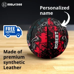 Personalized Name | Miles Morales Spiderman Basketball Spider-Verse movie inspired basketball for kids and youth Cool Kiddo 10