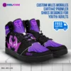 Custom Miles Morales Spiderman Shoes Spider Verse Earth 42 Prowler High-Top Leather Sneakers Cool Kiddo