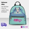 Hatsune Miku Anime Style Mini Leather Backpack For Girls/Youth | School Book Bag Cool Kiddo 24