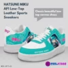 Custom Hatsune Miku Low-Top Leather Sneakers, Unisex –  Japanese Anime Character Cool Kiddo
