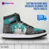 Custom Hatsune Miku High-Top Vegan Leather Sneakers – Japanese Anime Character Cool Kiddo 24