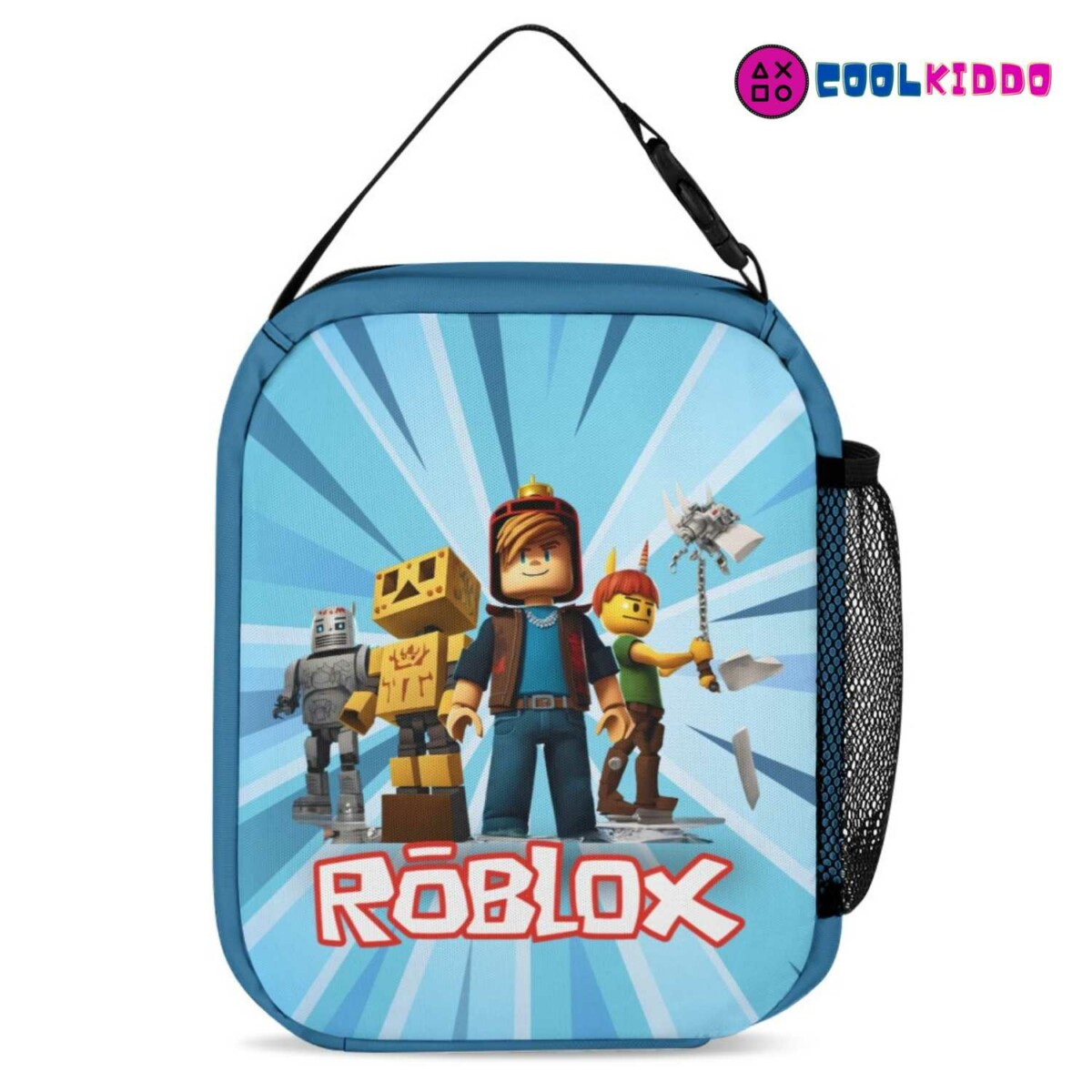 Personalized Roblox Blue Book Bag for Kids – Three-Piece Set: Backpack, Lunch Bag, and Pencil Case Cool Kiddo 18