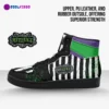 Custom Beetlejuice Movie Inspired High-Top Leather Sneakers, Unisex Casual Shoes for any season Cool Kiddo 28