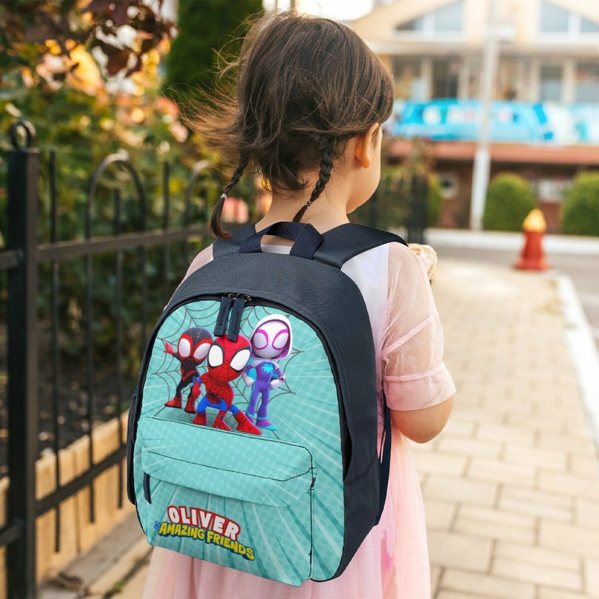 Spidey and his Amazing Friends Children’s Blue School Bag – Personalized Toddler’s Backpack Cool Kiddo 18