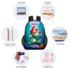 Personalized Ariel The little Mermaid Transparent Bag 17 inch 2024 New Clear Backpack Cool Kiddo 34
