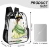 Personalized Disney’s PrincessTiana from Frog – Transparent Bag 17 inch 2024 New Backpack Cool Kiddo 32