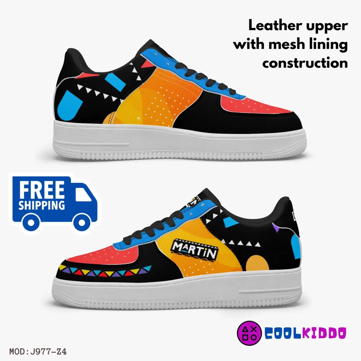 Custom Martin Lawrence Show Low-Top Leather Sneakers – 90’s TV Show Inspired Character Cool Kiddo 14