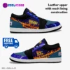 Back to the Future Movie Inspired Low-Top Leather Sneakers – Vintage Print Shoes for Youth/Adults Cool Kiddo 30