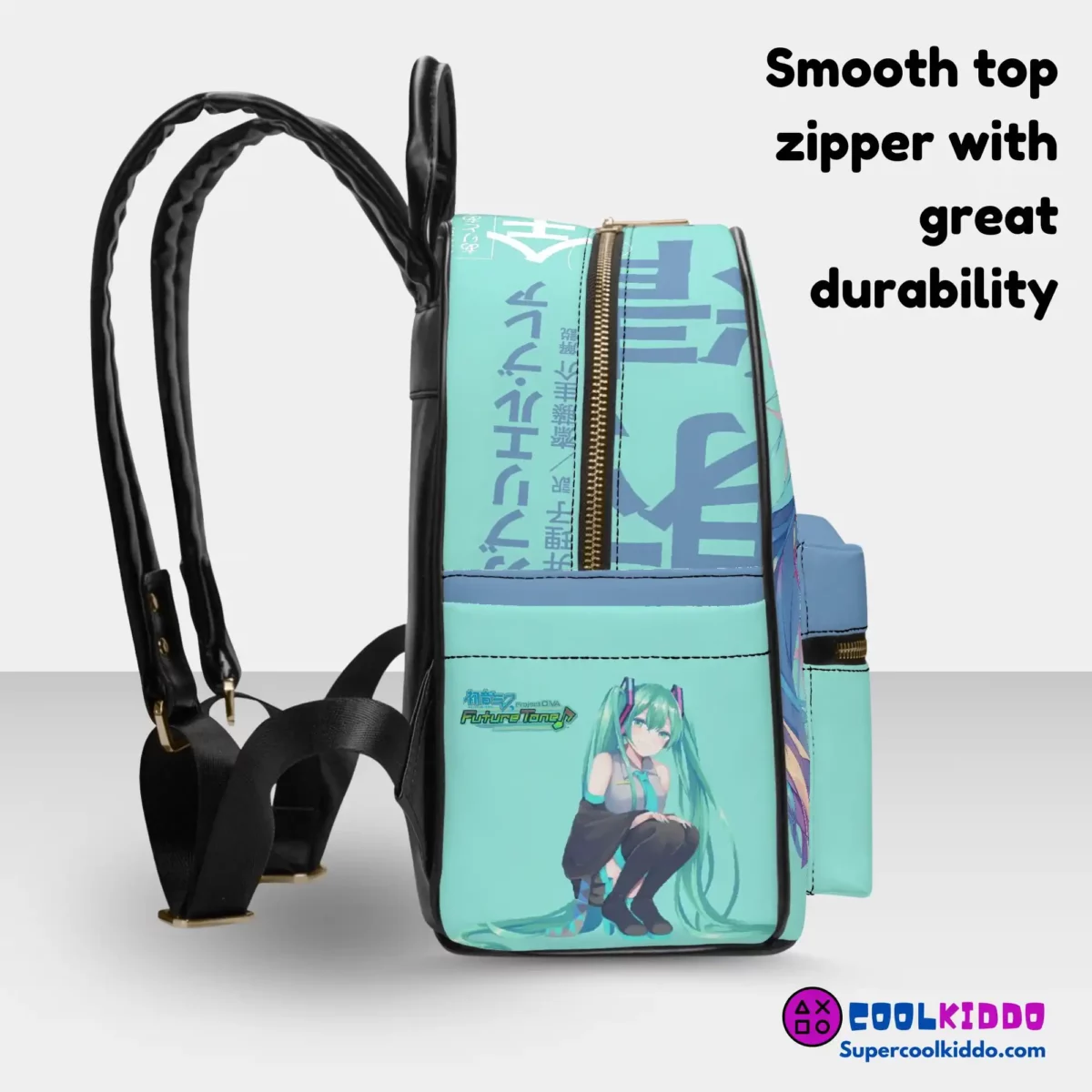 Hatsune Miku Anime Style Mini Leather Backpack For Girls/Youth | School Book Bag Cool Kiddo 14