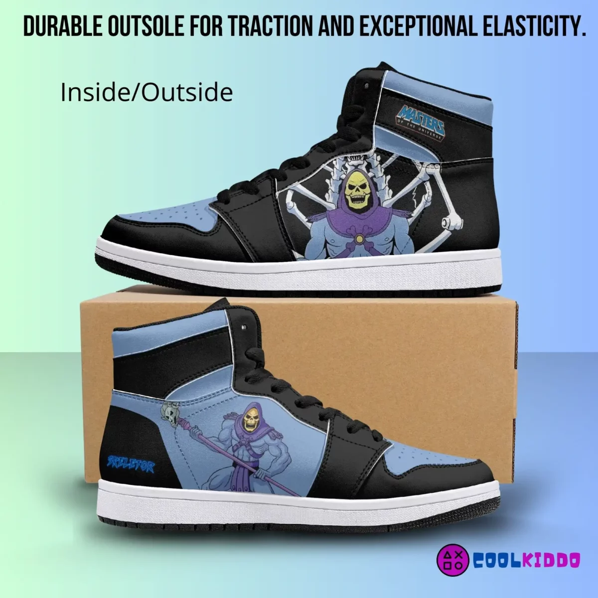 Custom Skeletor Masters of the Universe High-Top Adult/Youth Casual Sneakers Cool Kiddo 18