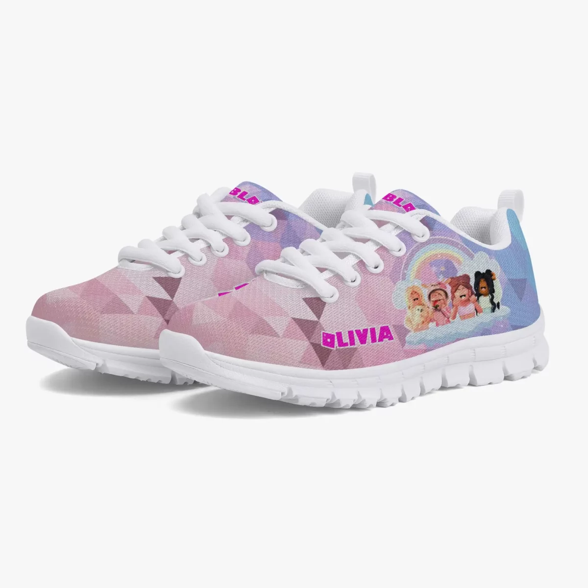 Roblox Girls Personalized Lightweight Mesh Sneakers Inspired by Roblox Girl Video Games Cool Kiddo 16