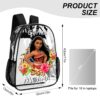 Personalized Disney’s Princess Moana – Transparent Bag 17 inch 2024 New Backpack Cool Kiddo 30